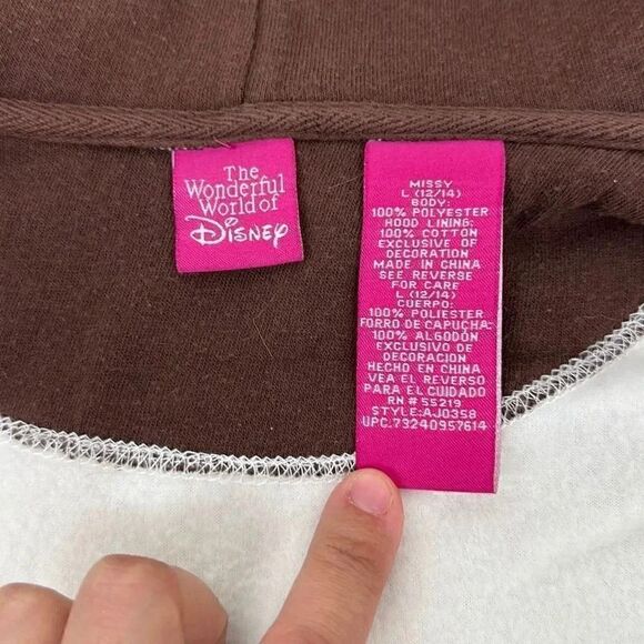 Disney Winnie The Pooh Full Zipper Soft Fleece Hoodie - Picture 6 of 10